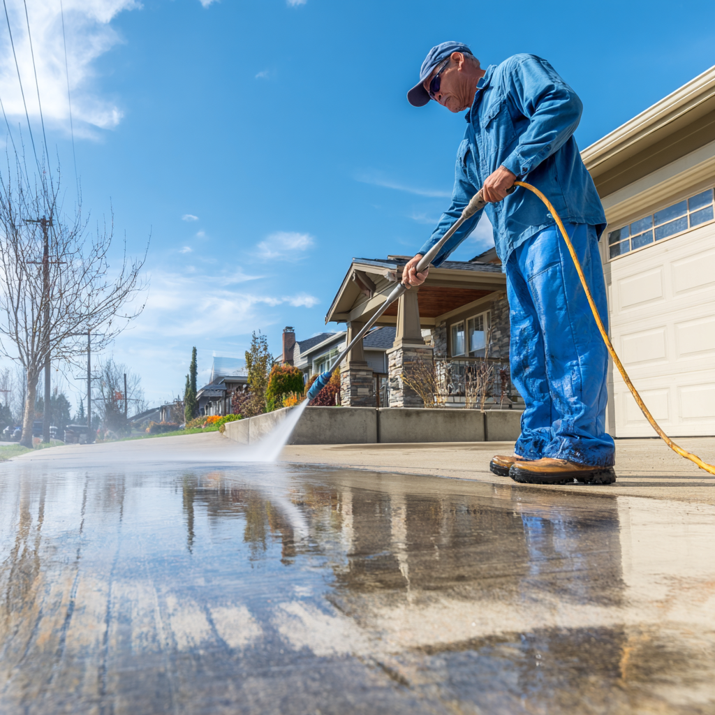 Pressure washing service